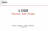 LIGO Status and Plans Barry Barish / Gary Sanders 13-May-02.