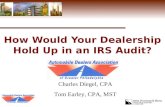 How Would Your Dealership Hold Up in an IRS Audit? Charles Diegel, CPA Tom Earley, CPA, MST.