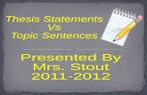 The thesis statement concisely expresses your main idea to your audience and is supported by the body of the essay. Your thesis statement should do more.