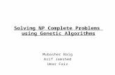 Mubasher Baig Asif Jamshed Umar Faiz Solving NP Complete Problems using Genetic Algorithms.
