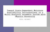 Toward State-Dependent Moisture Availability Perturbations in a Multi-Analysis Ensemble System with Physics Diversity Eric Grimit.