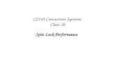 CS510 Concurrent Systems Class 1b Spin Lock Performance.