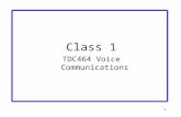 1 Class 1 TDC464 Voice Communications. 2 Class 1 Outline Overview of PSTN Components Pre-Divestiture PSTN Post-Divestiture PSTN the NANP Telecommunication.
