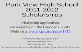 Scholarship applications are available on the Loudoun County Website at  New scholarships are added daily.