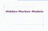 Hidden Markov Models. Hidden Markov Model In some Markov processes, we may not be able to observe the states directly.