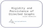 Rigidity and Persistence of Directed Graphs Julien Hendrickx.