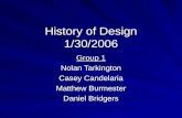 History of Design 1/30/2006 Group 1 Nolan Tarkington Casey Candelaria Matthew Burmester Daniel Bridgers.