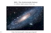 Slide 1 M31: The Andromeda Galaxy 2 million light years from us