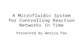 A Microfluidic System for Controlling Reaction Networks In Time Presented By Wenjia Pan.