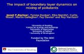 The impact of boundary layer dynamics on mixing of pollutants Janet F.Barlow 1, Tyrone Dunbar 1, Eiko Nemitz 2, Curtis Wood 1, Martin Gallagher 3, Fay.