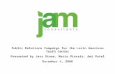 Public Relations Campaign for the Latin American Youth Center Presented by Jess Stone, Maria Piessis, Ami Patel December 4, 2008.