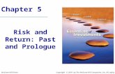 Chapter 5 Risk and Return: Past and Prologue Copyright © 2010 by The McGraw-Hill Companies, Inc. All rights reserved.McGraw-Hill/Irwin.