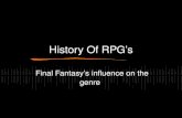 History Of RPG’s Final Fantasy’s influence on the genre.