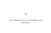 4 The Market Forces of Supply and Demand. The Parrot Supply and demand are the two words that economists use most often. Supply and demand are the forces.