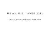 RS and GIS: UWGB 2011 Dutch, Fermanich and Stiefvater.