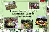 Rowan University’s Learning Garden Development. A Learning Garden A “Learning Garden” is a place to share the joy of learning in addition to ideas and.