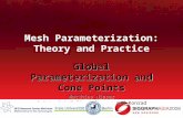 Mesh Parameterization: Theory and Practice Global Parameterization and Cone Points Matthias Nieser joint with Felix Kälberer and Konrad Polthier Global.