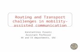 Routing and Transport challenges in mobility-assisted communication Konstantinos Psounis Assistant Professor EE and CS departments, USC.