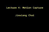 Lecture 4: Motion Capture Jinxiang Chai. Outline Mocap history Mocap technologies Mocap pipeline Mocap Data Mocap Challenges.