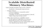 EECC756 - Shaaban #1 lec # 12 Spring2000 4-25-2000 Scalable Distributed Memory Machines Goal: Parallel machines that can be scaled to hundreds or thousands.