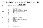 Criminal Law and Industrial Order I.Introduction II.The Politicization of Work A.Invention B.Incorporation C.Transformation of Work III.The Labor Movement.