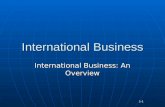 International Business International Business: An Overview 1-1.