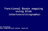 Functional Brain mapping using ECoG ( electrocorticography) Keren Rosenberg Seminar computational method March 08.