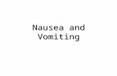 Nausea and Vomiting. Objectives To get a detailed history and associated symptoms To get the DD To recognize and treat typhoid.