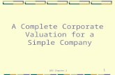 DES Chapter 2 1 A Complete Corporate Valuation for a Simple Company.