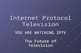 Internet Protocol Television YOU ARE WATCHING IPTV The Future of Television.