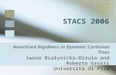 Amortized Rigidness in Dynamic Cartesian Trees Iwona Białynicka-Birula and Roberto Grossi Università di Pisa STACS 2006.