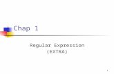 1 Chap 1 Regular Expression (EXTRA). 2 Equivalence Relation Def: Assume R is a relation on a set A, that is, R ⊆ AxA. We write aRb which means (a,b) ∈