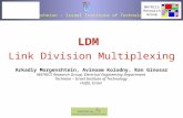 1 Link Division Multiplexing (LDM) for NoC Links IEEE 2006 LDM Link Division Multiplexing Arkadiy Morgenshtein, Avinoam Kolodny, Ran Ginosar Technion –