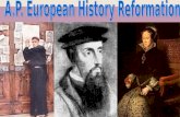 WORTH: 100 200 300 400 500 Swiss Reformation German Reformation Anabaptists Anglican Reformation Counter Reformation.