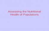 Assessing the Nutritional Health of Populations. Some Definitions Joint Nutrition Monitoring Evaluation Committee, 1986 Expert Panel on Nutrition Monitoring,