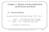 Modern Semiconductor Devices for Integrated Circuits (C. Hu) Slide 2-1 Chapter 2 Motion and Recombination of Electrons and Holes 2.1 Thermal Motion Average.