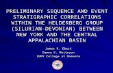 PRELIMINARY SEQUENCE AND EVENT STRATIGRAPHIC CORRELATIONS WITHIN THE HELDERBERG GROUP (SILURIAN-DEVONIAN) BETWEEN NEW YORK AND THE CENTRAL APPALACHIAN.