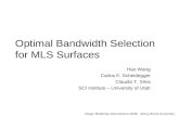 Optimal Bandwidth Selection for MLS Surfaces Hao Wang Carlos E. Scheidegger Claudio T. Silva SCI Institute – University of Utah Shape Modeling International.