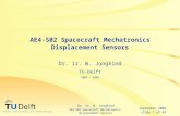 September 2004 slide 1 of 49 Dr. ir. W. Jongkind AE4-S02 Spacecraft Mechatronics Displacement Sensors AE4-S02 Spacecraft Mechatronics Displacement Sensors.