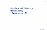CSCI 620 1 Review of Memory Hierarchy (Appendix C)