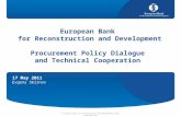17 May 2011 Evgeny Smirnov © European Bank for Reconstruction and Development 2010 |  European Bank for Reconstruction and Development Procurement.