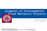 Examples of Environmental Fluid Mechanics Projects OCEN 489 and 689 Scott A. Socolofsky.