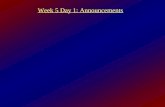 Week 5 Day 1: Announcements. Comments on Mastering Astronomy.
