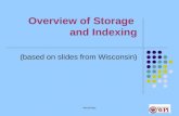 Murali Mani Overview of Storage and Indexing (based on slides from Wisconsin)