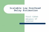 Scalable Low Overhead Delay Estimation Yossi Cohen Advance IP seminar.