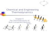 1 Chemical and Engineering Thermodynamics Chapter 6 The Thermodynamics of Multi-Component Mixtures Sandler.