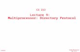 CS252/Patterson Lec 12.1 2/28/01 CS 213 Lecture 9: Multiprocessor: Directory Protocol.