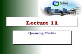 Lecture 11 Queueing Models. 2 Queueing System  Queueing System:  A system in which items (or customers) arrive at a station, wait in a line (or queue),