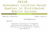 PRIVÉ : Anonymous Location-Based Queries in Distributed Mobile Systems 1 National University of Singapore {ghinitag,kalnis}@comp.nus.edu.sg 2 University.