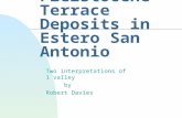 Pleistocene Terrace Deposits in Estero San Antonio Two interpretations of 1 valley by Robert Davies.